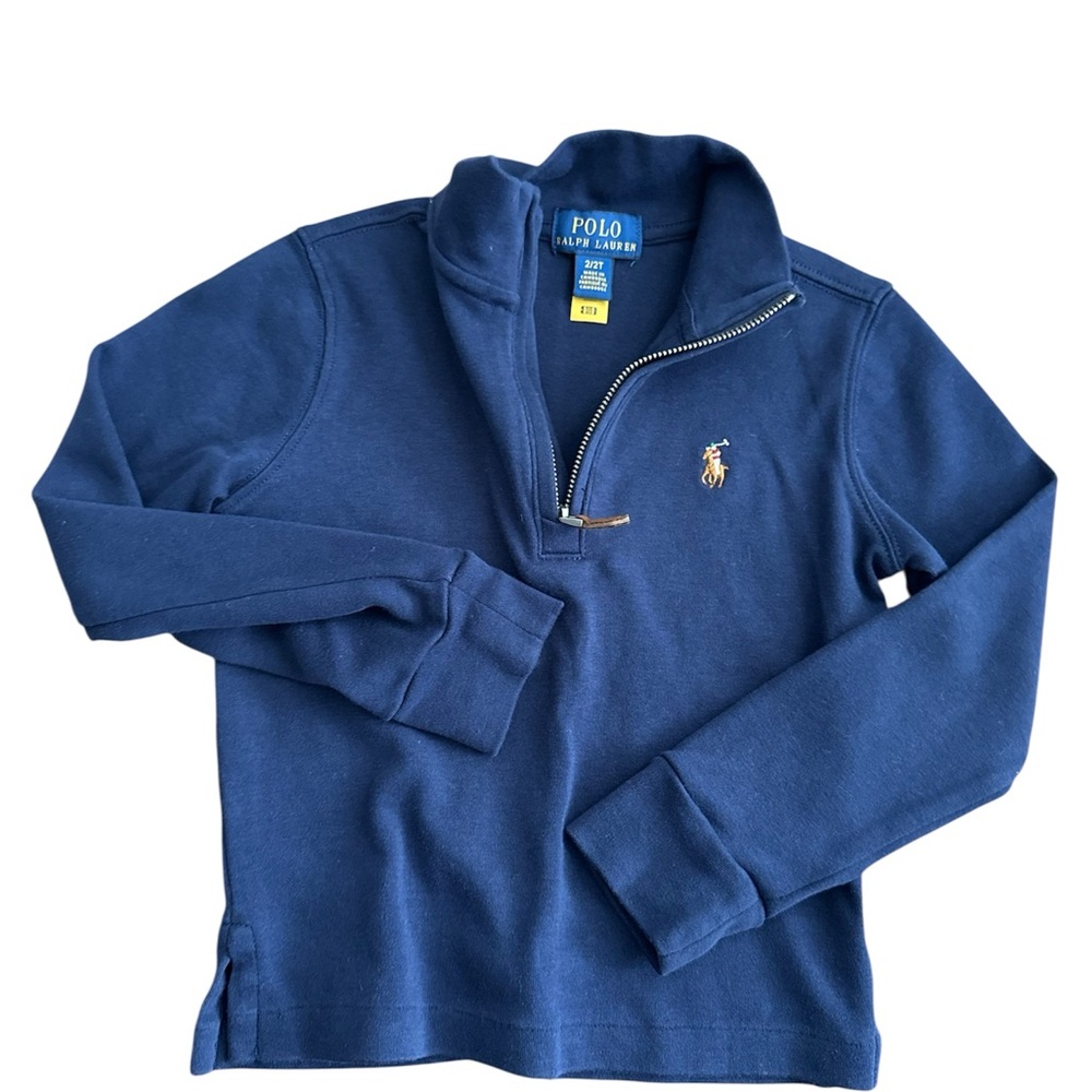 Polo Ralph Lauren Blue Quarter-Zip Pullover